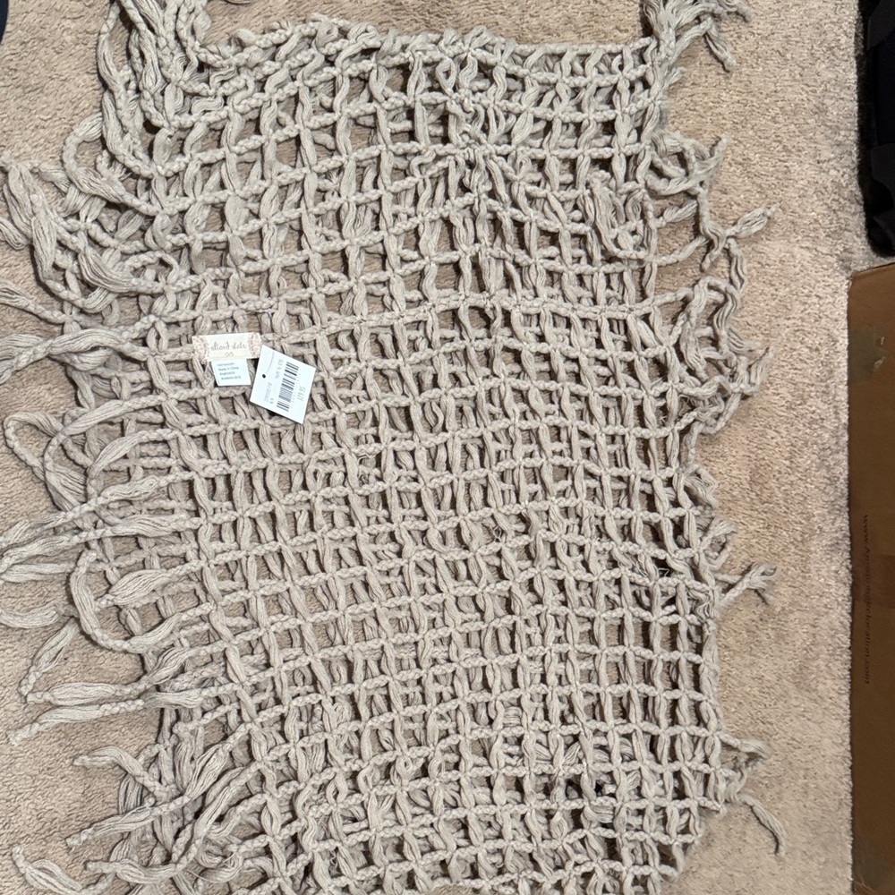 Altar'd State Cream Knitted Scarf